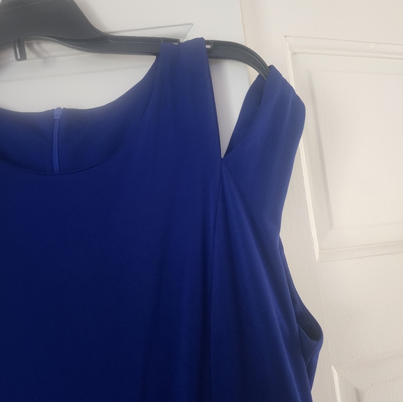 JUMPSUIT WYTH SHEER SKIRT. NO tag.Size L pit to pit 20".Newer wear. - Picture 3 of 7